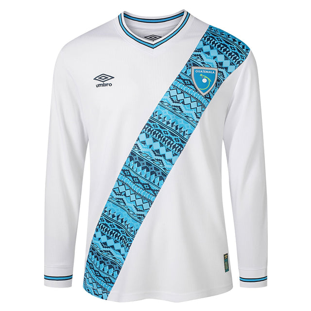 Guatemala Men's Home Long Sleeve Jersey - MuchoFut