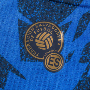 El Salvador Men's Home Long Sleeve Jersey 2023 Federation Logo