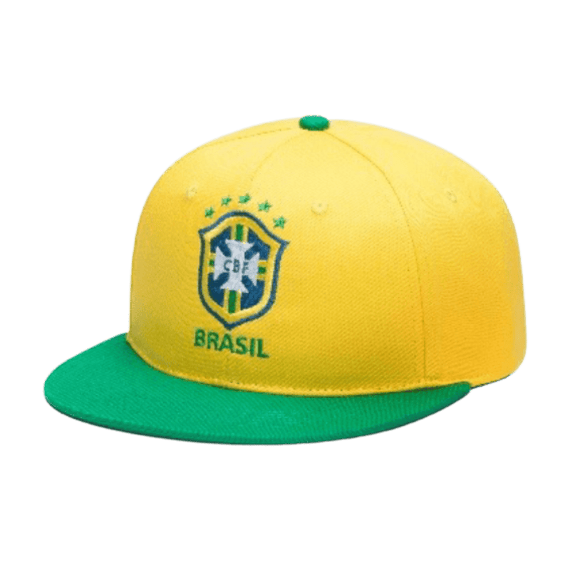 Brasil Flat Snapback Hat - MuchoFut