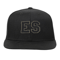 El Salvador Black Flat Hat - MuchoFut