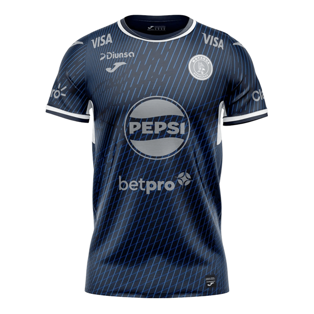 Vista frontal de la Jersey Motagua Home para hombre, temporada 2025-2026